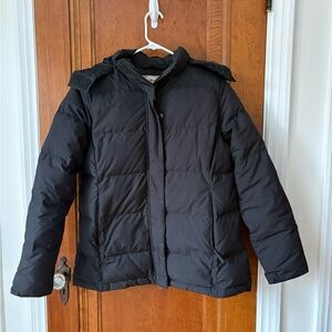 L.L. Bean Women’s Down Black Puffer Jacket - Medium